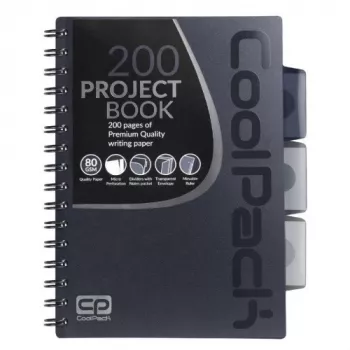 Piezīmju bloks ar spirāli A5 Coolpack Grey