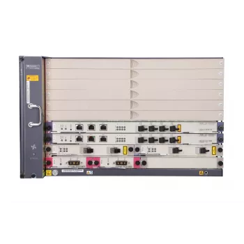 Huawei MA5683T OLT šasija ar 2x X2CS, 2x SCUN, 2x PRTE (bez PON kartes)
