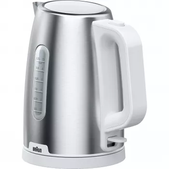 Braun WK 1500 elektriskā tējkanna 1,7 L 2200 W Nerūsējošais tērauds, Balta