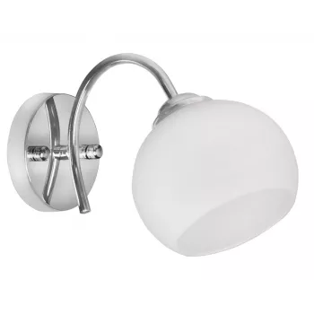 Activejet Classic vienas gaismas sienas lampa - IRMA niķelis E27 viesistabai