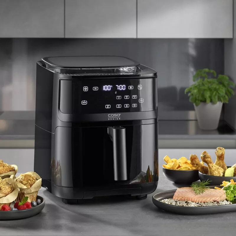 Cepšanas krāsns Caso Steam and AirFry 700, 1700 W, 7 L, melna