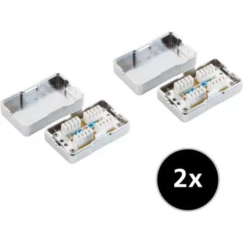 ShiverPeaks 75001-SET2 Cat.6 tīkla pagarinājuma kabeļu komplekts, 2 gab.