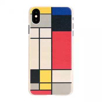 Viedtālruņa maciņš man and wood iPhone X/XS, koka aizmugure, balts rāmis