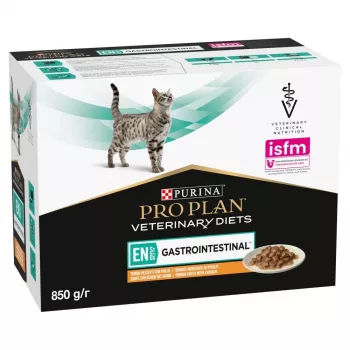 Slapjā kaķu barība Purina Pro Plan Veterinary Diets EN St/Ox Gastrointestinal 10 x 85 g — vista