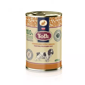 FOLK Traditional polish rabbit feast - mitrā suņu barība - 400g