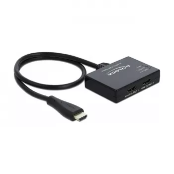DELOCK HDMI Sadalītājs 1 x HDMI ieeja > 2 x HDMI izeja 4K 60 Hz
