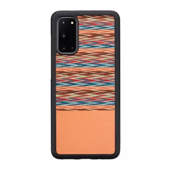 Telefona maciņš man and wood Galaxy S20 brūns rūtains melns – aizsargmaciņš Samsung Galaxy S20