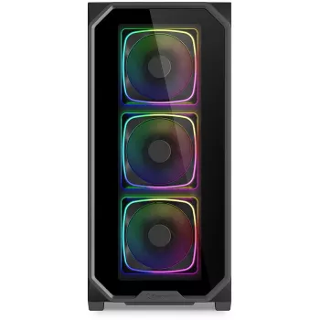 PC korpuss Sharkoon AK5G RGB Midi Tower Melns