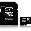MicroSDHC atmiņas karte Silicon Power 16GB Class 10 UHS-I U1 40 MB/s, ūdensizturīga, melna