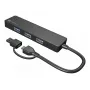 USB Hubs NATEC Mayfly USB 3.2 Gen 1 Type-A Type-C 5000 Mbit/s Melns