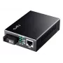 Cudy MC100GSB-40B tīkla mediju pārveidotājs — 1x RJ-45 Gigabit, 1x SC vienmoda šķiedra, 1000 Mbit/s, 40 km, melns