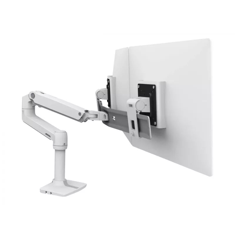 Galda stiprinājums Ergotron LX Series Dual Direct Arm 63,5 cm (25 collas) Balts