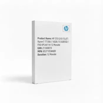 HP 255 G10 (15,6 inch) Ryzen7 7730U/16GB/512GBSSD/FHD IPS W11H 12 mēneši - tastatūra var būt vācu