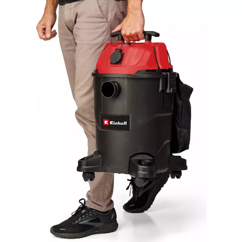 Einhell TC-VC 1825 A putekļsūcējs slapjai un sausai tīrīšanai, 25 l, sarkans/melns