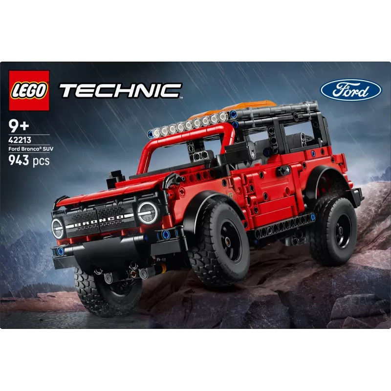 LEGO Technic konstruktors Ford Bronco Off-Roader 4x4 modelis 42213 — 943 gab., vecumam 9+
