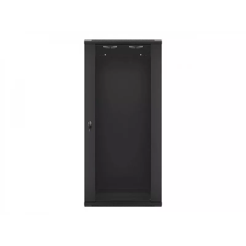 Lanberg sienas skapis 19 inch demontēts plakanā iepakojumā 27U/600x450mm Melns