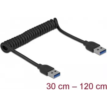 USB kabelis DeLOCK 85348 USB 3.2 Gen 1 1.2 m USB A Melns