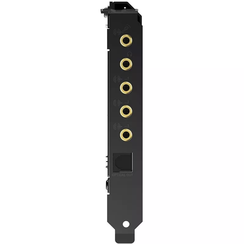 Creative Sound BlasterX AE-5 Plus Melna PCI-e RGB Spēļu Skaņas Karte