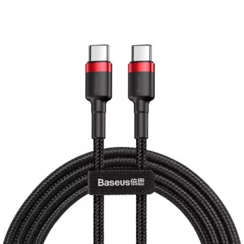 USB-C uz USB-C kabelis Baseus CATKLF-G91 1 m, melns