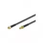 Koaksiālais kabelis MicroConnect 51678 RP-SMA RP-SMA 5 m Melns
