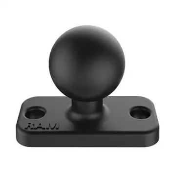 RAM Mounts RAM B izmēra 1 lode un taisnstūra plāksne ar 1.5 collu 2-caurumu rakstu (RAM-B-202U-12)