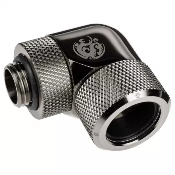 Adapter 90° BitsPower Advanced Multi-Link G1/4 collītis uz 16 mm cietcauruli, grozāms