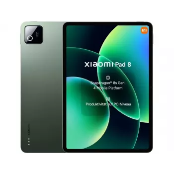 Planšetdators Xiaomi Pad 8 — 11.2 collu 3.2K, Snapdragon 8s Gen 4, 8GB RAM, 256GB, Wi‑Fi 7, 9200 mAh, Zaļš