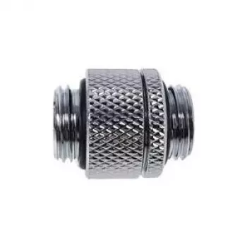 Alphacool Eiszapfen dubultā nipela savienotājs Rotējams G1/4 Vītne uz G1/4 Vītne - Hroms (17245)