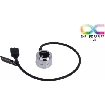 Alphacool Aurora HardTube LED Gredzens 16mm Hroms - RGB (15354)