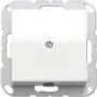Jung AS 590 A WW kontaktligzda, balta, duroplasta korpuss, ieejas diametrs 1,3 cm