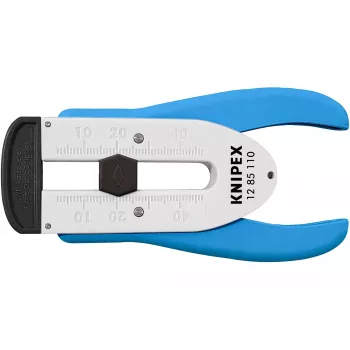 KNIPEX 12 85 110 SB optisko šķiedru noņēmējs / apvalka noņemšanas instruments (zils/balts)