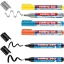Flipchart marķieri Edding 385/380/383 dažādās krāsās 1.0–5.0 mm, 6 gab. komplekts