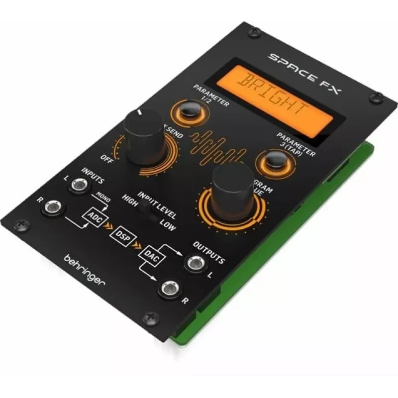 Efekta bloks Behringer SPACE FX 0720-ABQ86-001 — modulārs telpas efekta procesors
