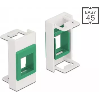 Keystone turētājs DeLOCK Easy 45 modulis 22,5 x 45 mm balts zaļš