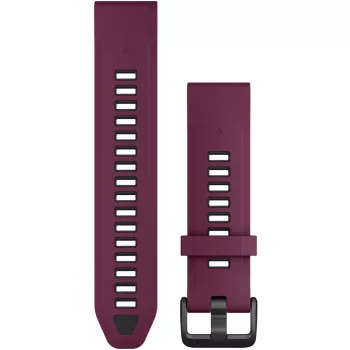 Silikona pulksteņa siksniņa GARMIN Quickfit 010-13391-04, 20 mm, Graphite/Red