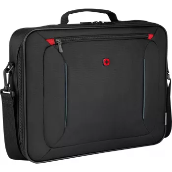Wenger BQ 16 Clamshell – ūdensizturīgs 16 inch klēpjdatora maciņš, melns