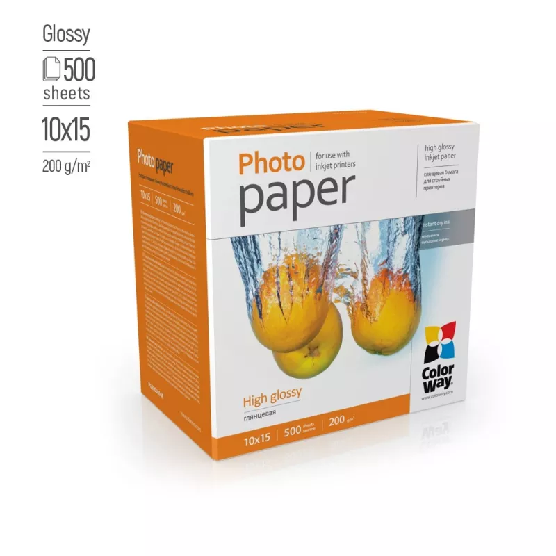 Fotopapīrs ColorWay PG2005004R 200 g/m² 10x15 cm Augsta spīduma