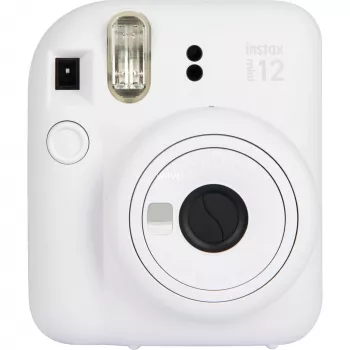 Momentkamera Fujifilm Instax Mini 12 Balta — 86×54 mm izdrukas, 60 mm fokusa attālums, AA baterija