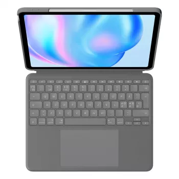 Logitech Combo Touch tastatūras maciņš QWERTY dāņu somu norvēģu zviedru Smart Connector pelēks