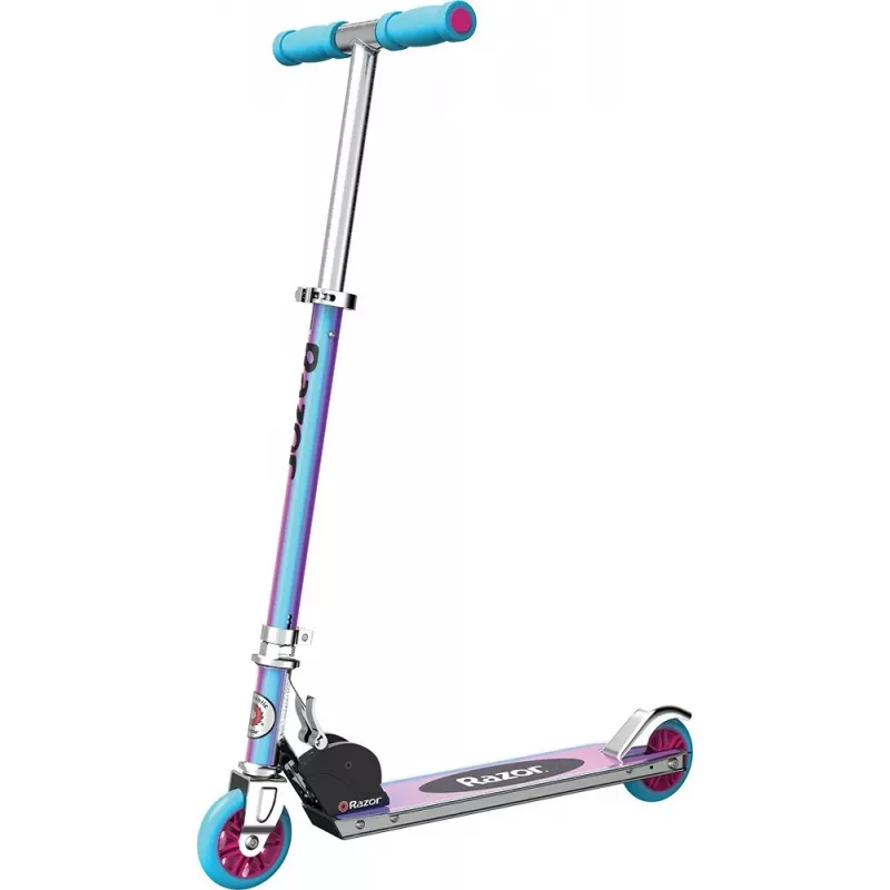 Scooter Razor A Special Edition Kids Multicolour – alumīnija klājs, PU riteņi, 2 riteņi, salokāms, max slodze 65 kg