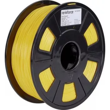 Renkforce RF-4511202 3D drukas materiāls PLA (polipienskābe) Dzeltens 1 kg (RF-4511202)