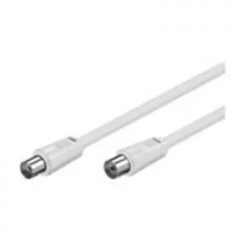 Wentronic Goobay Antenas savienojuma kabelis, 100% ekranēts, balts, 3,5 m - Coax spraudnis Koax ligzda (50719)
