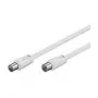 Wentronic Goobay Antenas savienojuma kabelis, 100% ekranēts, balts, 3,5 m - Coax spraudnis Koax ligzda (50719)