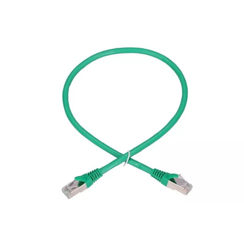 Tīkla kabelis Extralink LAN Patchcord Kat.6 FTP RJ-45 Cat6 0,5m Zaļš