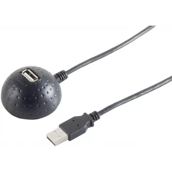 USB kabelis S/CONN 13-50017 1.5m USB 2.0 Melns