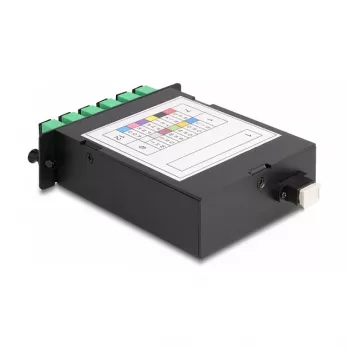 DeLOCK Fiber Optic HD Kasete MPO vīrietis uz 12 x SC Simplex sieviete 12 šķiedras Vienmoda 9/125 µm