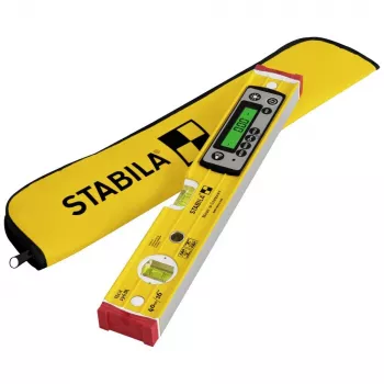 Digitālais līmenis STABILA TECH 196 DL 19830, 40 cm, precizitāte 0,5 mm/m, pretslīdes, ar maciņu