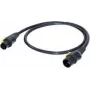 Neutrik strāvas savienojuma kabelis [1x PowerCon-Socket - 1x PowerCon-Plug] 3.00 m Melns, Dzeltens (NKPF-M-A-3)