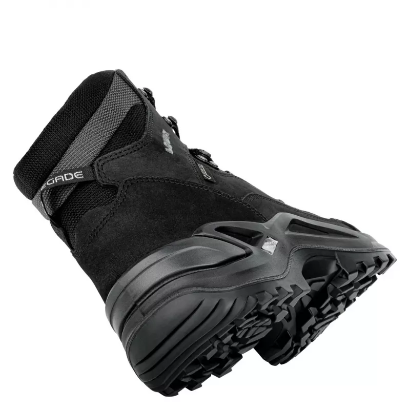 Pārgājienu apavi LOWA Renegade GTX Mid Melns UK 8 (EU 42) – vidēji augsti, ūdensnecaurlaidīgi Gore‑Tex