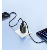 usams CC229 30W GaN ātrais lādētājs balts — USB un USB-C, LED indikators